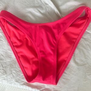 Xhilaration Ribbed Bikini Bottoms – Hot Pink, Size Small
